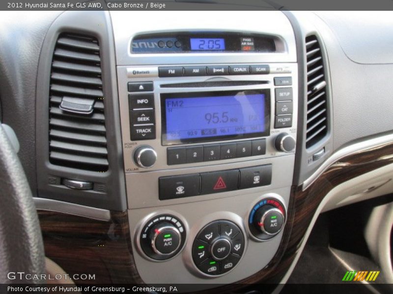 Cabo Bronze / Beige 2012 Hyundai Santa Fe GLS AWD