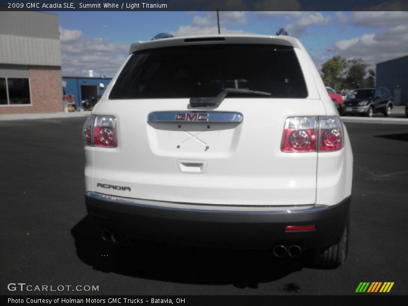 Summit White / Light Titanium 2009 GMC Acadia SLE