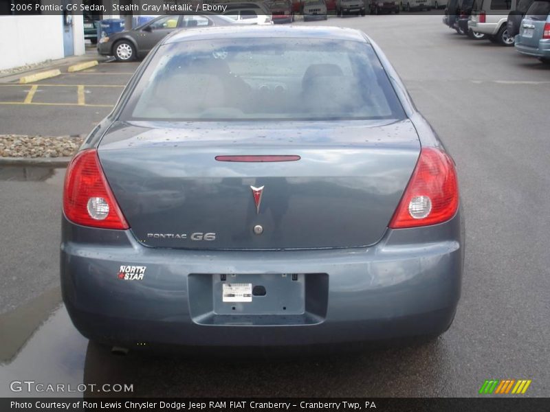 Stealth Gray Metallic / Ebony 2006 Pontiac G6 Sedan