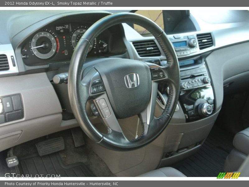 Smoky Topaz Metallic / Truffle 2012 Honda Odyssey EX-L