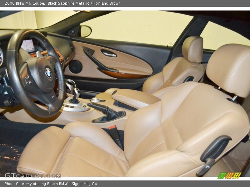 Front Seat of 2006 M6 Coupe