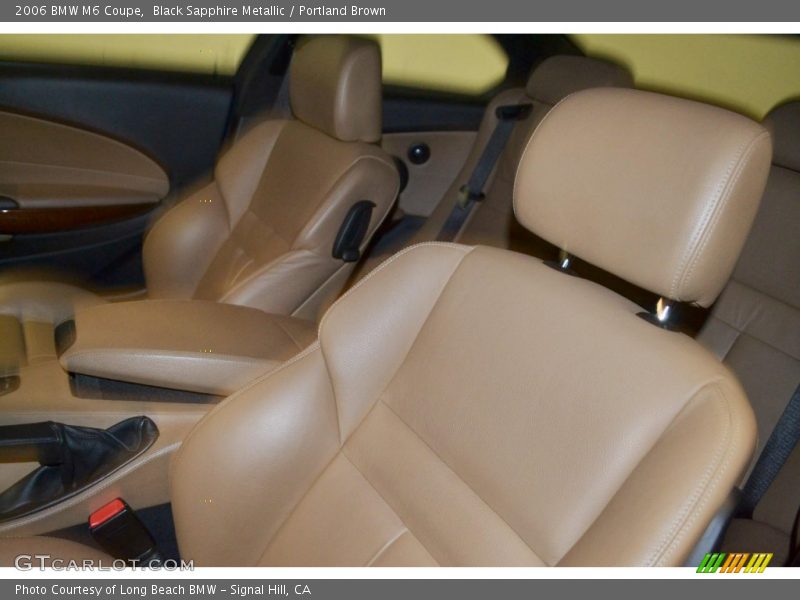 Black Sapphire Metallic / Portland Brown 2006 BMW M6 Coupe