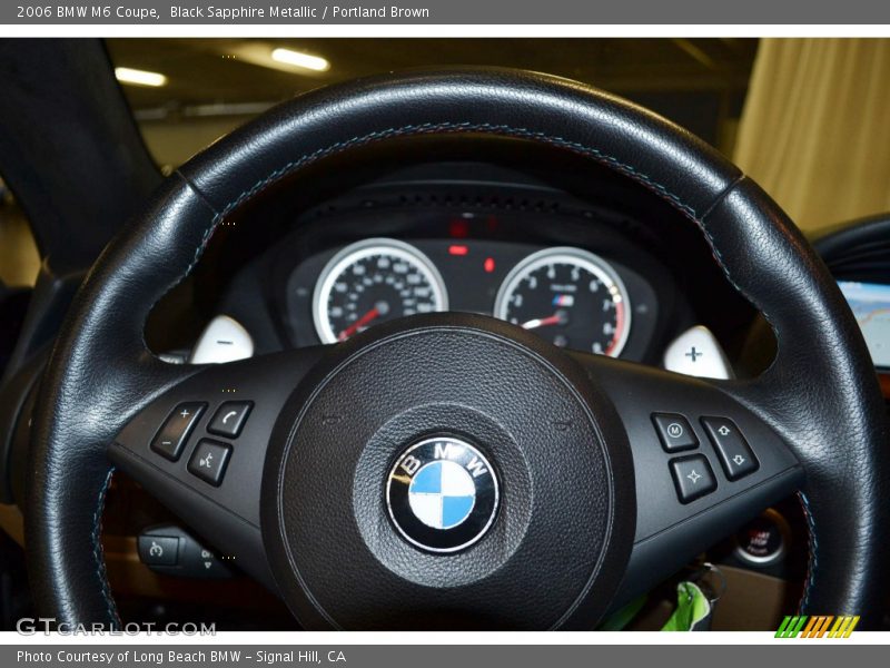 Black Sapphire Metallic / Portland Brown 2006 BMW M6 Coupe