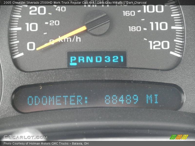 Dark Gray Metallic / Dark Charcoal 2005 Chevrolet Silverado 2500HD Work Truck Regular Cab 4x4
