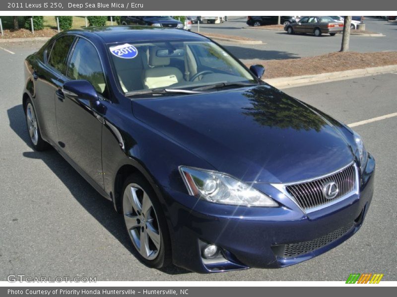 Deep Sea Blue Mica / Ecru 2011 Lexus IS 250