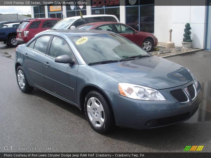 Stealth Gray Metallic / Ebony 2006 Pontiac G6 Sedan