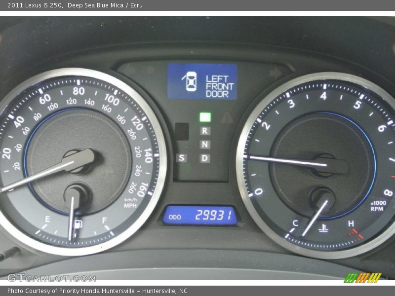 Deep Sea Blue Mica / Ecru 2011 Lexus IS 250