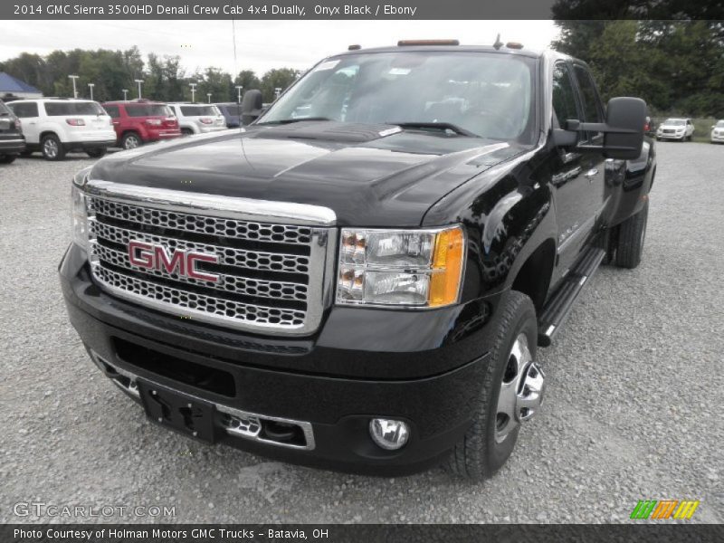 Onyx Black / Ebony 2014 GMC Sierra 3500HD Denali Crew Cab 4x4 Dually