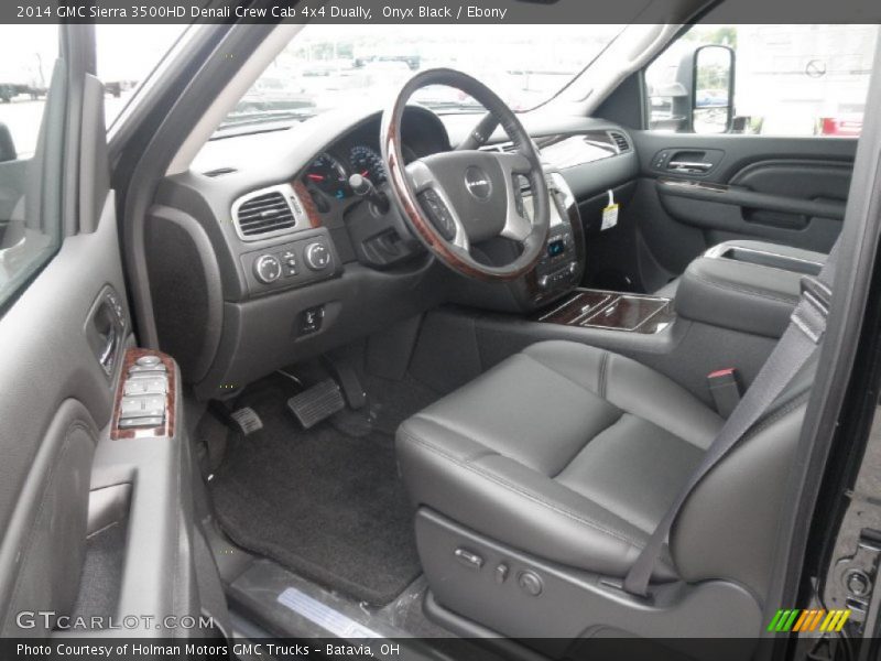 Ebony Interior - 2014 Sierra 3500HD Denali Crew Cab 4x4 Dually 