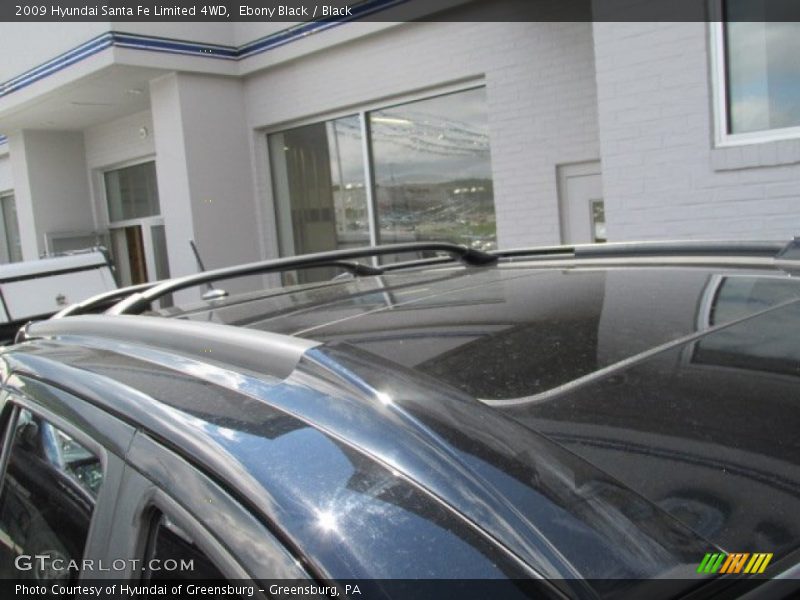 Ebony Black / Black 2009 Hyundai Santa Fe Limited 4WD