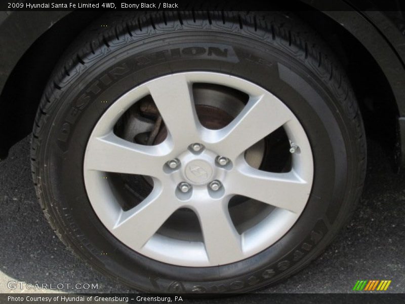 Ebony Black / Black 2009 Hyundai Santa Fe Limited 4WD
