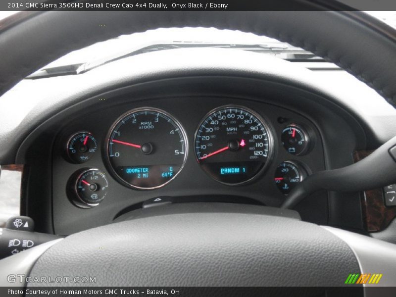 Onyx Black / Ebony 2014 GMC Sierra 3500HD Denali Crew Cab 4x4 Dually