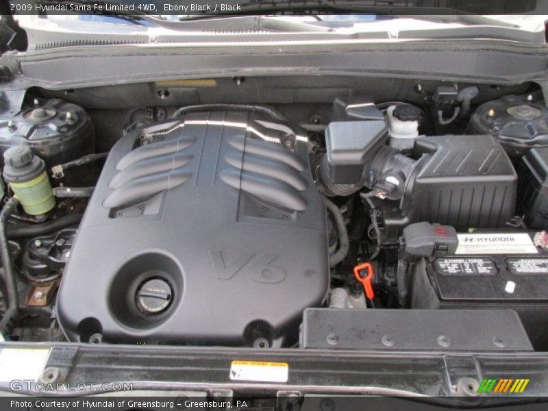 Ebony Black / Black 2009 Hyundai Santa Fe Limited 4WD