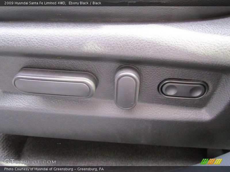 Ebony Black / Black 2009 Hyundai Santa Fe Limited 4WD
