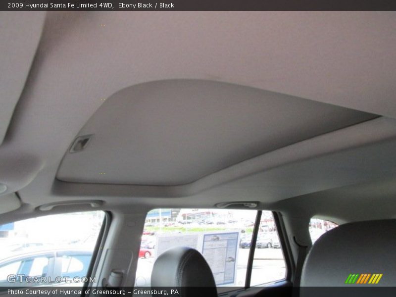 Ebony Black / Black 2009 Hyundai Santa Fe Limited 4WD