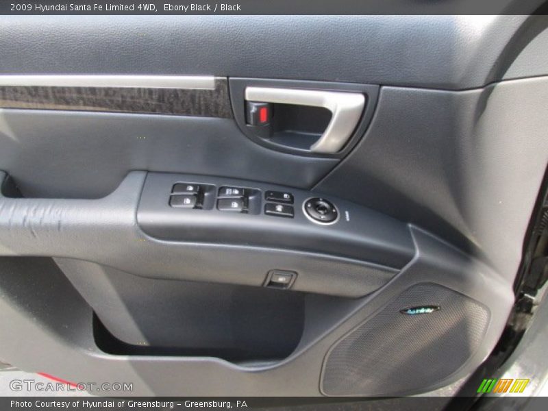 Ebony Black / Black 2009 Hyundai Santa Fe Limited 4WD