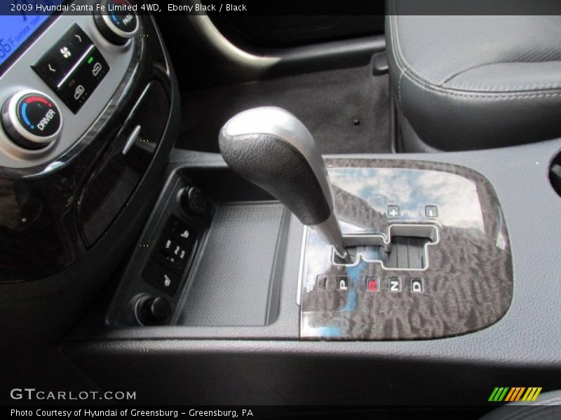 Ebony Black / Black 2009 Hyundai Santa Fe Limited 4WD