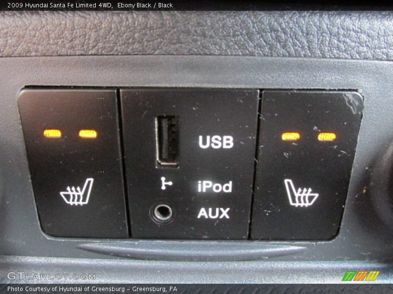 Ebony Black / Black 2009 Hyundai Santa Fe Limited 4WD