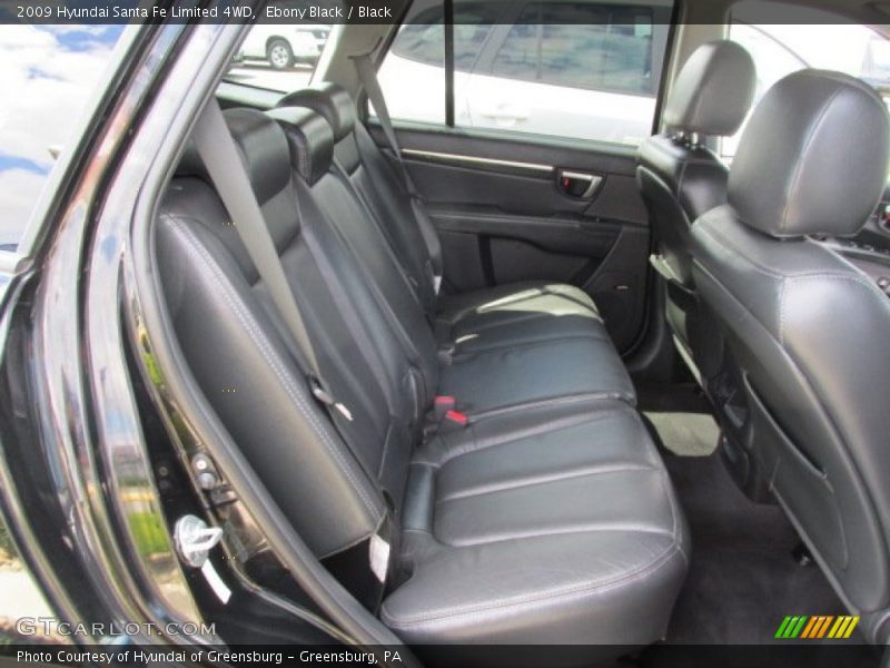 Ebony Black / Black 2009 Hyundai Santa Fe Limited 4WD