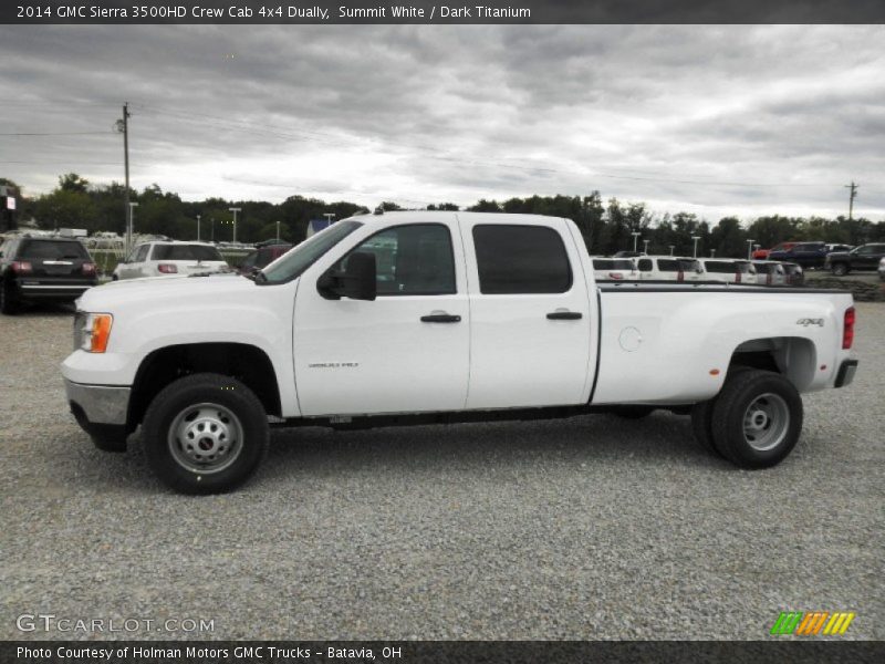  2014 Sierra 3500HD Crew Cab 4x4 Dually Summit White