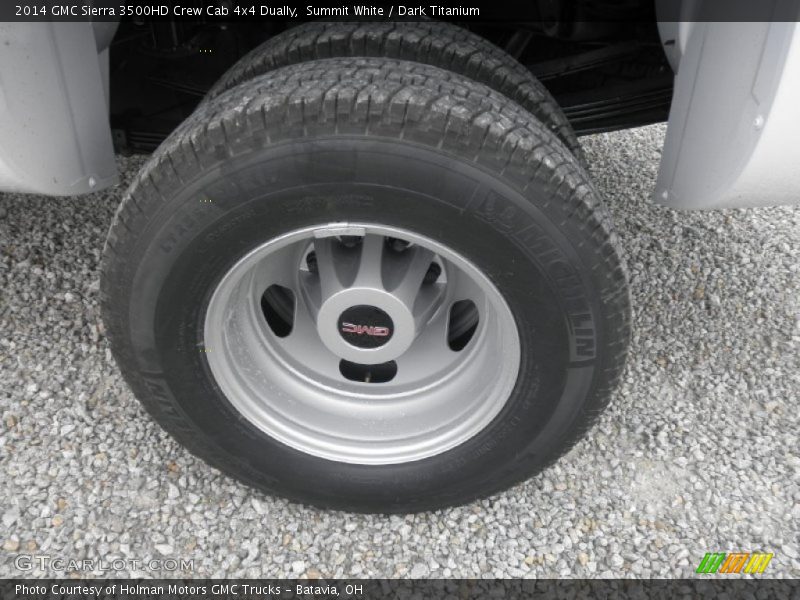 Summit White / Dark Titanium 2014 GMC Sierra 3500HD Crew Cab 4x4 Dually
