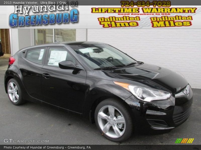 Ultra Black / Gray 2013 Hyundai Veloster