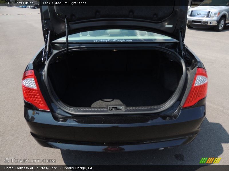 Black / Medium Light Stone 2012 Ford Fusion SE