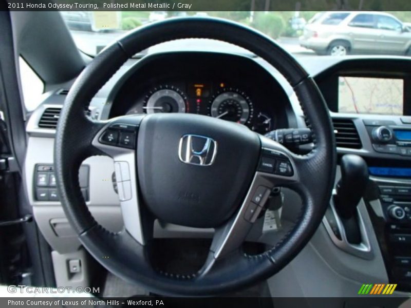 Polished Metal Metallic / Gray 2011 Honda Odyssey Touring