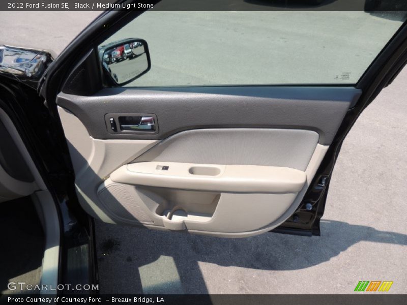 Black / Medium Light Stone 2012 Ford Fusion SE