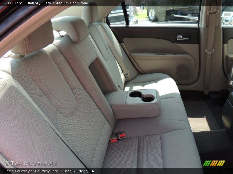 Black / Medium Light Stone 2012 Ford Fusion SE