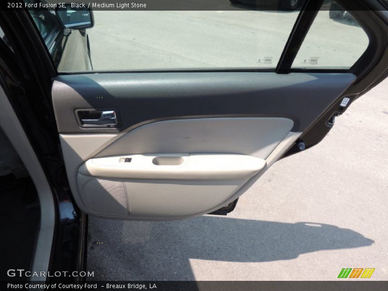Black / Medium Light Stone 2012 Ford Fusion SE
