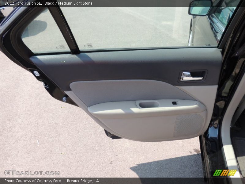 Black / Medium Light Stone 2012 Ford Fusion SE