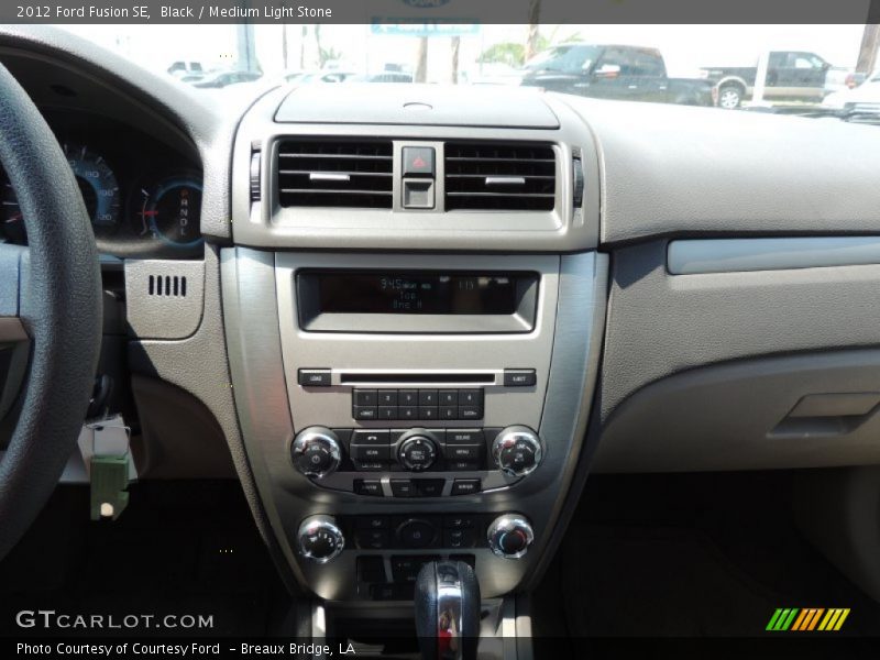Black / Medium Light Stone 2012 Ford Fusion SE
