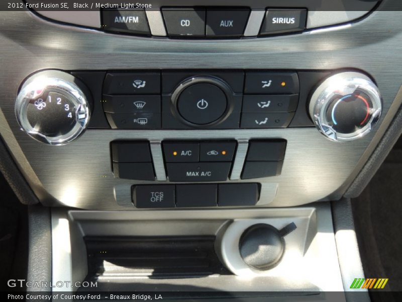 Black / Medium Light Stone 2012 Ford Fusion SE