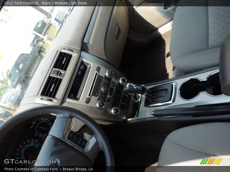 Black / Medium Light Stone 2012 Ford Fusion SE