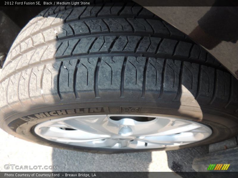 Black / Medium Light Stone 2012 Ford Fusion SE