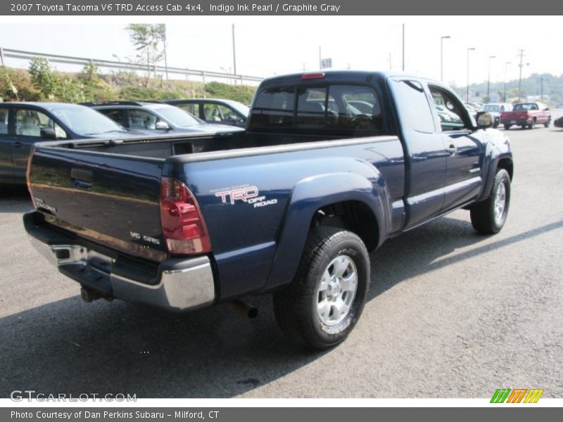 Indigo Ink Pearl / Graphite Gray 2007 Toyota Tacoma V6 TRD Access Cab 4x4