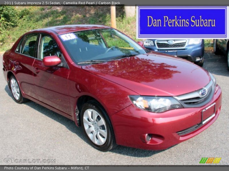 Camellia Red Pearl / Carbon Black 2011 Subaru Impreza 2.5i Sedan