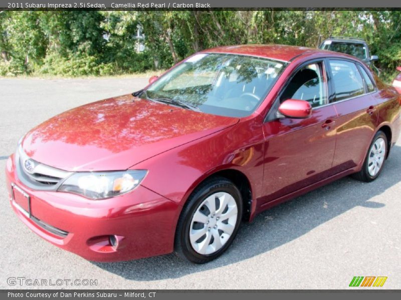Camellia Red Pearl / Carbon Black 2011 Subaru Impreza 2.5i Sedan