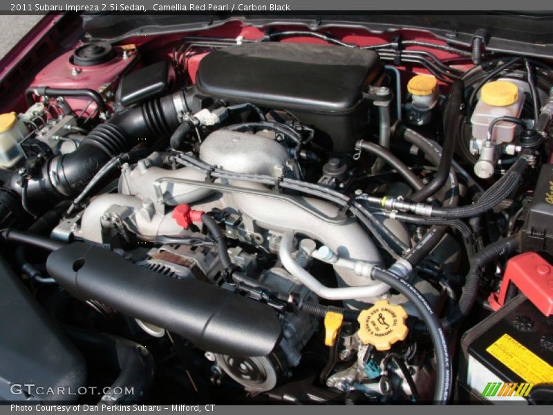 Camellia Red Pearl / Carbon Black 2011 Subaru Impreza 2.5i Sedan