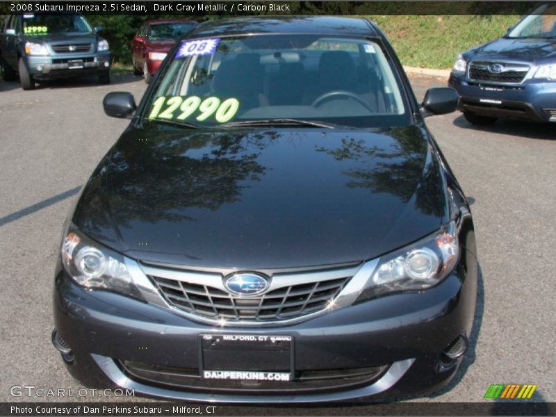 Dark Gray Metallic / Carbon Black 2008 Subaru Impreza 2.5i Sedan