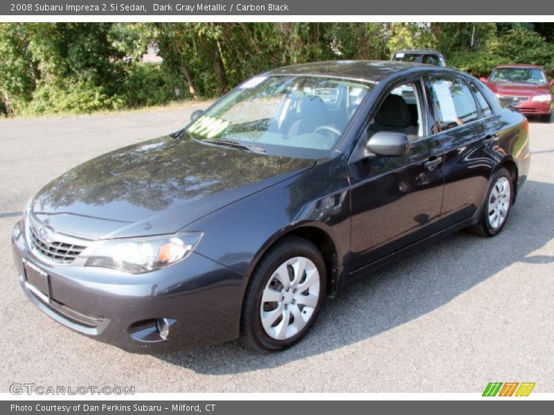 Dark Gray Metallic / Carbon Black 2008 Subaru Impreza 2.5i Sedan