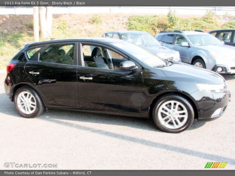 Ebony Black / Black 2011 Kia Forte EX 5 Door