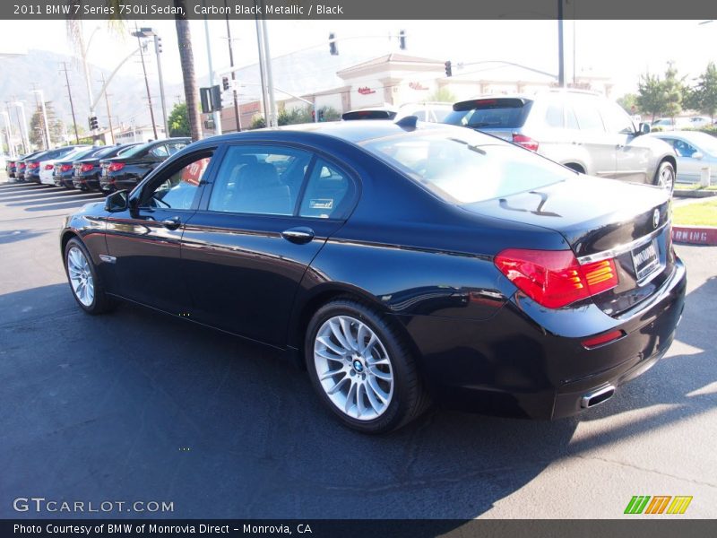 Carbon Black Metallic / Black 2011 BMW 7 Series 750Li Sedan