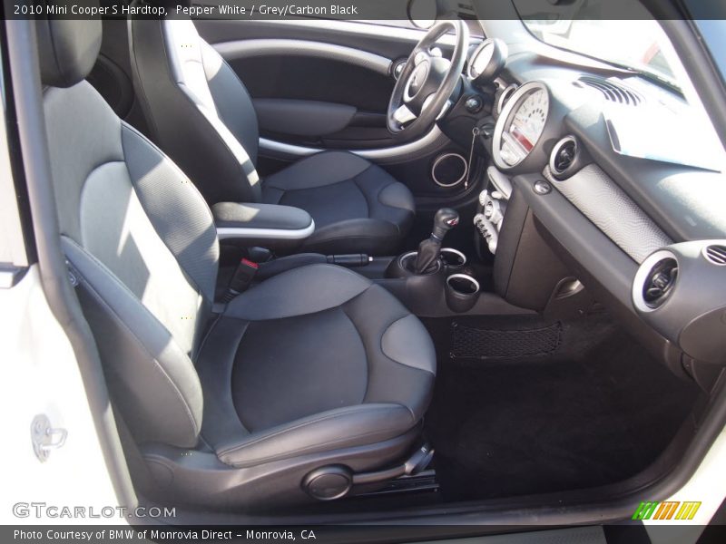 Pepper White / Grey/Carbon Black 2010 Mini Cooper S Hardtop