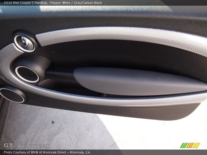 Pepper White / Grey/Carbon Black 2010 Mini Cooper S Hardtop