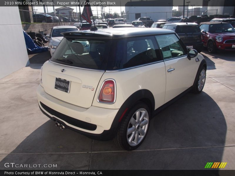 Pepper White / Grey/Carbon Black 2010 Mini Cooper S Hardtop