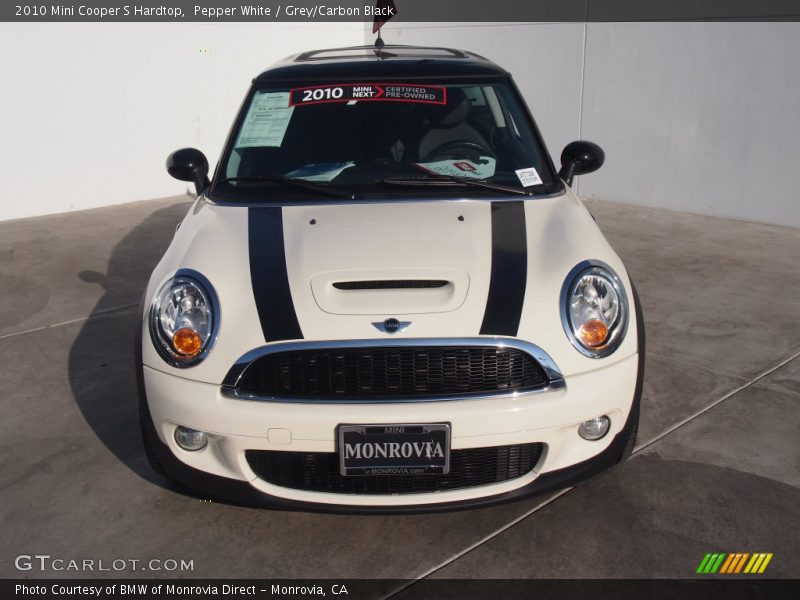 Pepper White / Grey/Carbon Black 2010 Mini Cooper S Hardtop