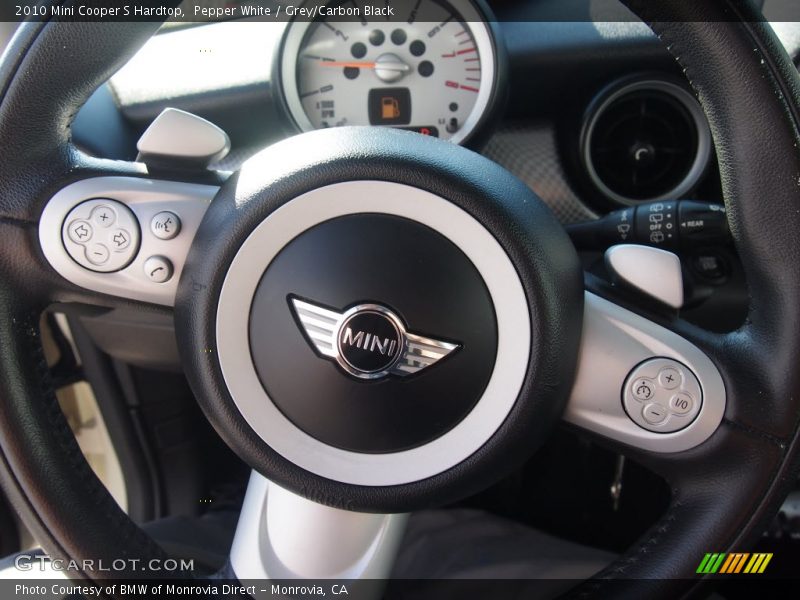 Pepper White / Grey/Carbon Black 2010 Mini Cooper S Hardtop