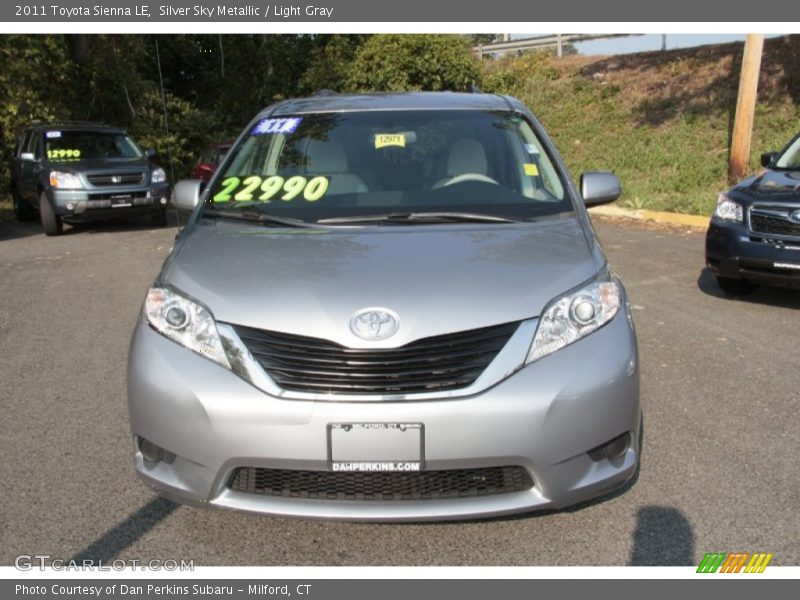 Silver Sky Metallic / Light Gray 2011 Toyota Sienna LE